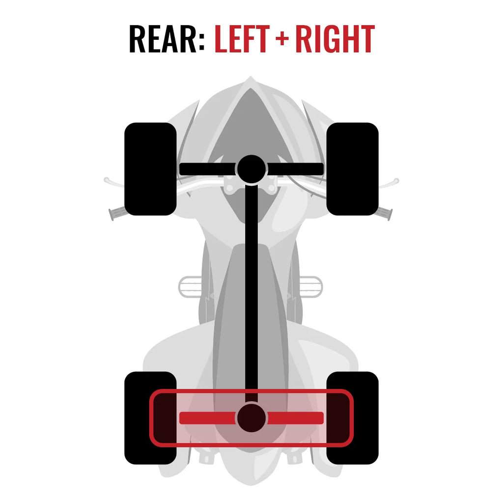 DPS Commander Axle - Rear XT XT with 800 2 Can-Am 4X4 compatible Right STD pc Sixity 2015 Left