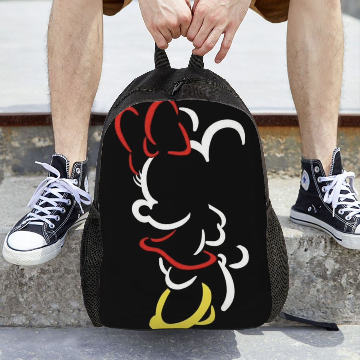 special edition Backpack Daypacks Cartoon Casual Backpacks Printed Multipurpose 3D Minnie Travel Anime Bags