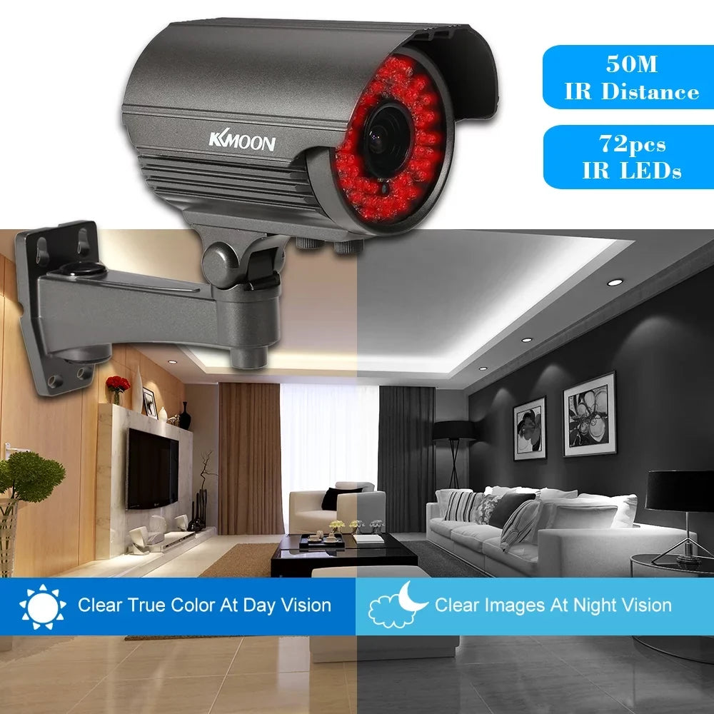 1/3” Zoom Varifocal Weatherproof Lens, Indoor, Camera, Manual 1080P CMOS PAL Andoer Vision, Night 2.0MP CCTV AHD Analog System,