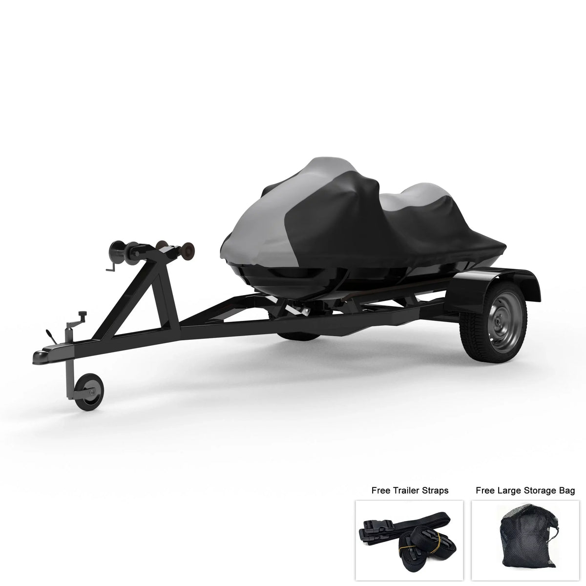 KAWASAKI 300X Ultra GRAY Ski Includes Bag Trailer Weatherproof from And More! - - Jet - And Color / - 2007-2013 Black Rain, Cover All Trailerable For Jet Straps Sun, Protects Ski Weather Storage