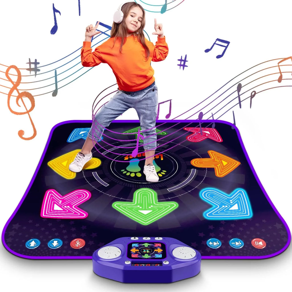 8-Buttons for 3 Light Girls 5 Xmas 10+ Old 5 & with Year Dance Toys special edition PAFOLO 8 Gifts Up Kids, 6 Game Boy Dance Old Easter Dance Wireless 4 7 Year Modes, Mat Bluetooth, 9 Pad with Music for Toy 3-12