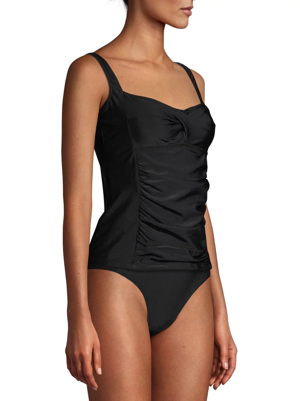 Princess Top Solid Swimsuit Vanderbilt Ruched Gloria Tankini