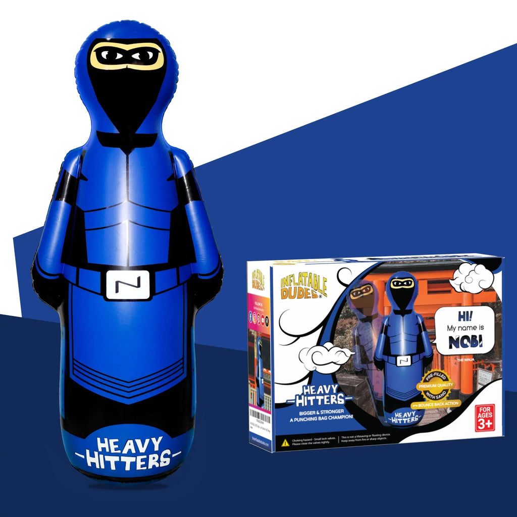 Dudes) Sand |Filled Kids Punching inches Large Ninja new - Bag (Inflatable with 63