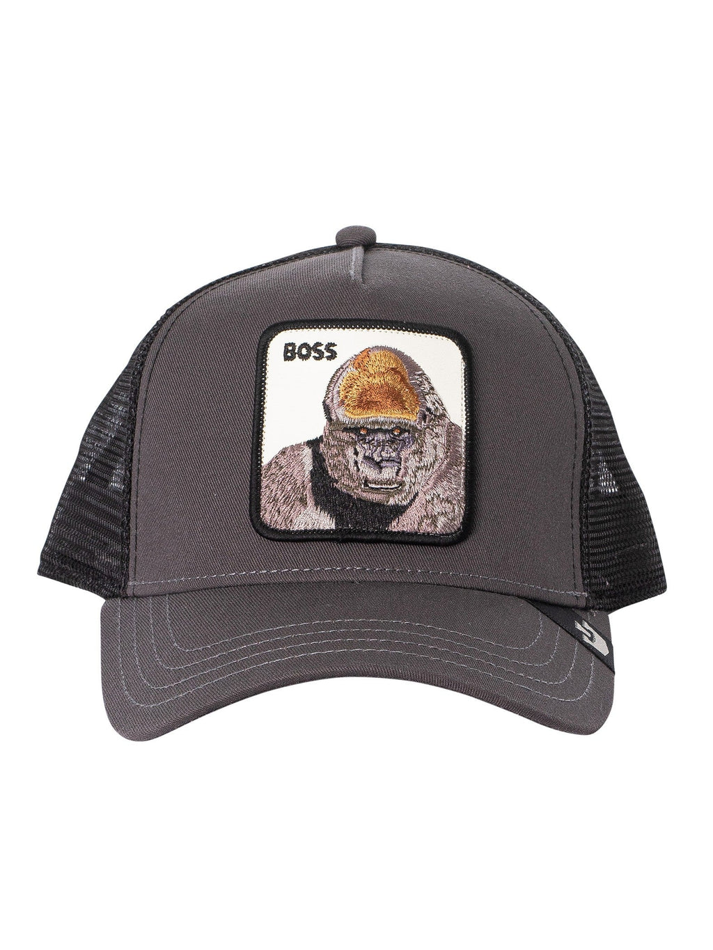 Goorin Boss Grey Trucker Cap, The Bros.