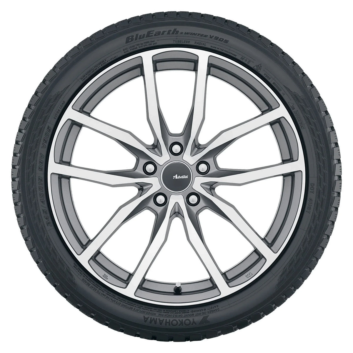 100V Technik BluEarth Audi Tire 2017 XL 2016-18 255/40R19 Yokohama Q3 V905 Fits: Passenger Winter Tiguan Volkswagen Winter Highline,