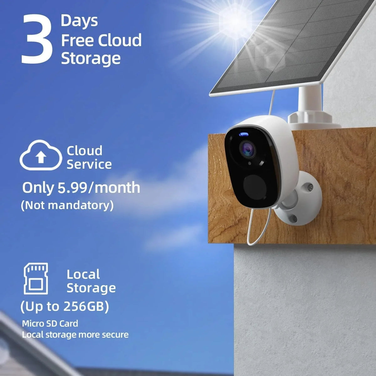 Audio, Detection, Night Camera Color Vision, Panel Solar AI IP65 Waterproof, trendy 2Pack Card/Cloud Storage Motion with Wireless Security Outdoor Cameras SD for Security, Cameras with Home 2K Two-Way Home