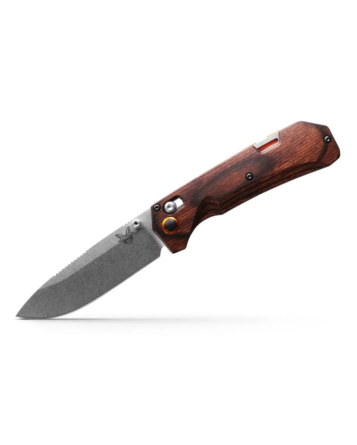 Creek 15062 Wood Pocket CPM-S30V Folding Grizzly Benchmade Stabilized Stainless Knife 3.49"
