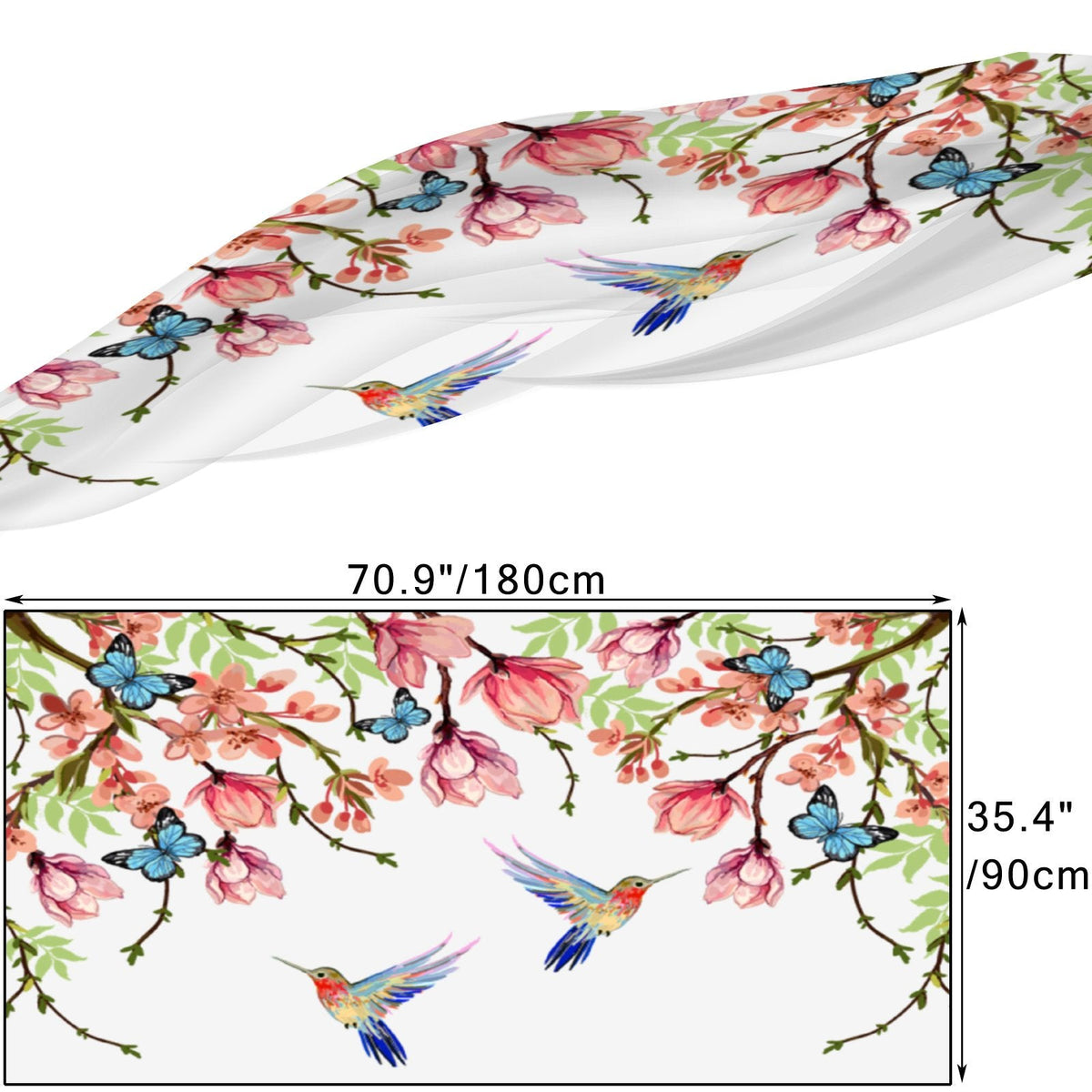 Hair Beautiful Shawls Neck Scarf Oblong Women Wraps Packed Long Headscarf Wraps high quality Gift Floral Large Silk Sunscreen for FREEAMG