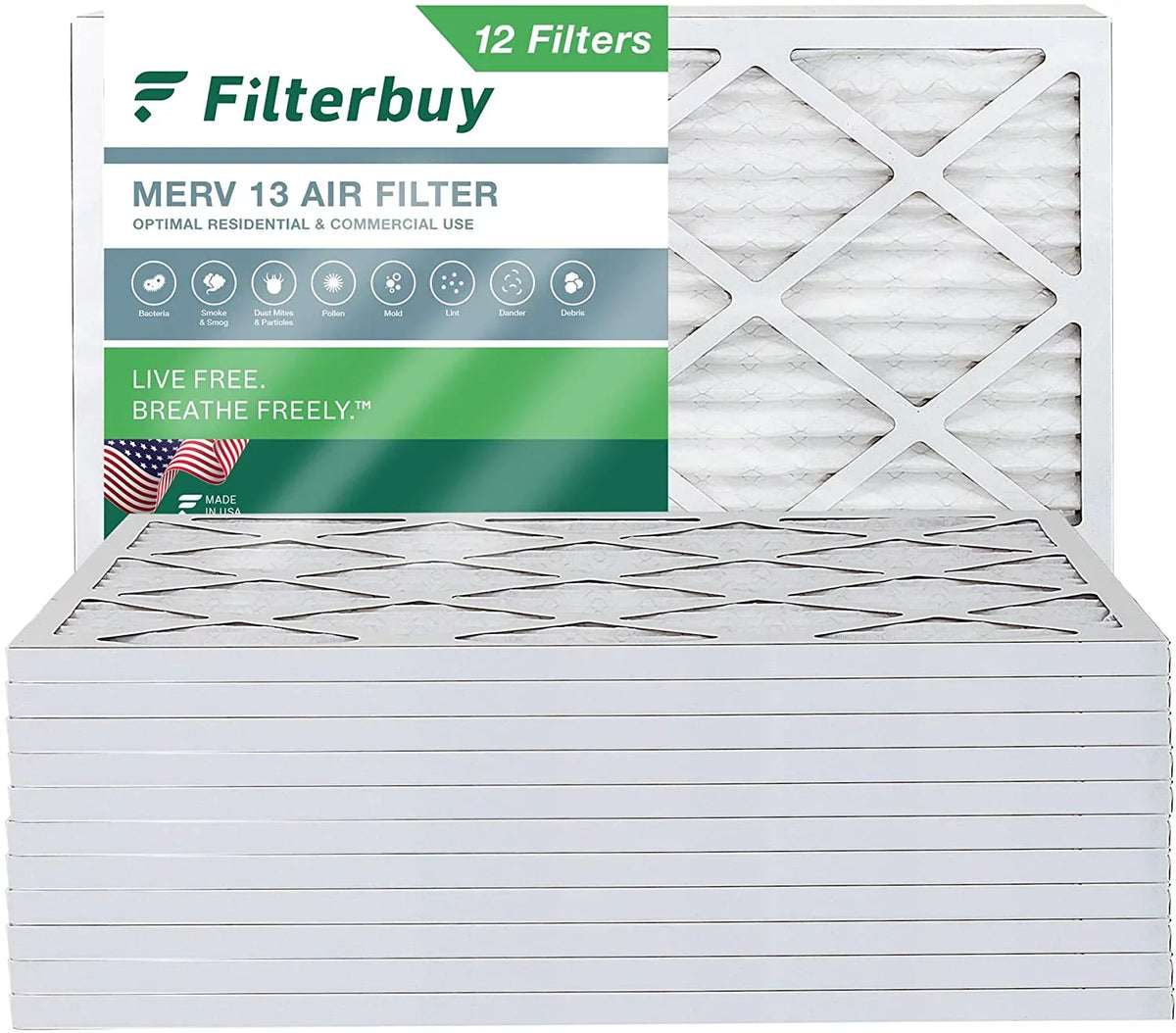 (12-Pack) Filters 15x20x1 HVAC Filterbuy Air Furnace special edition MERV 13 AC Pleated