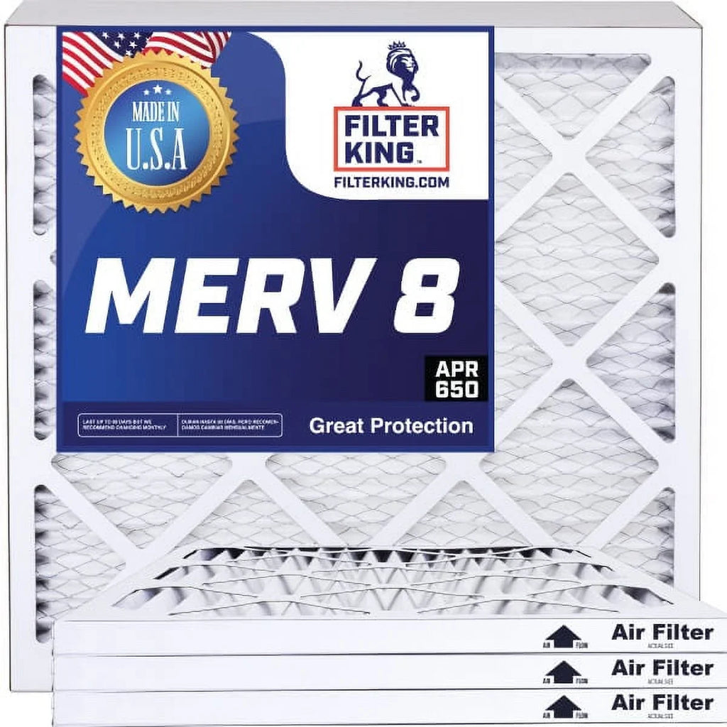 x King 4-PACK 5x11x1a IN | USA x MADE Air Size: 8 Furnace Filter Actual A/C MERV .75" 11 | Pleated | 5 | HVAC Filters Filter