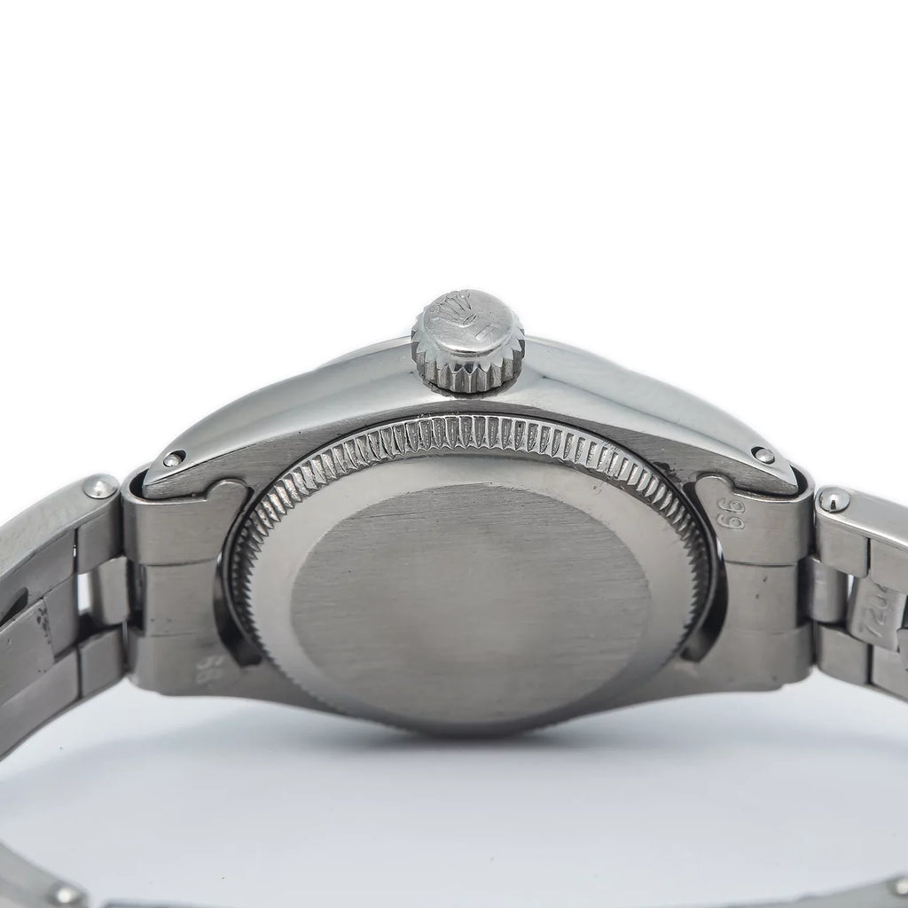Perpetual Silver Dial Ladies 24mm Automatic 6618 trendy Oyster Stainless Watch