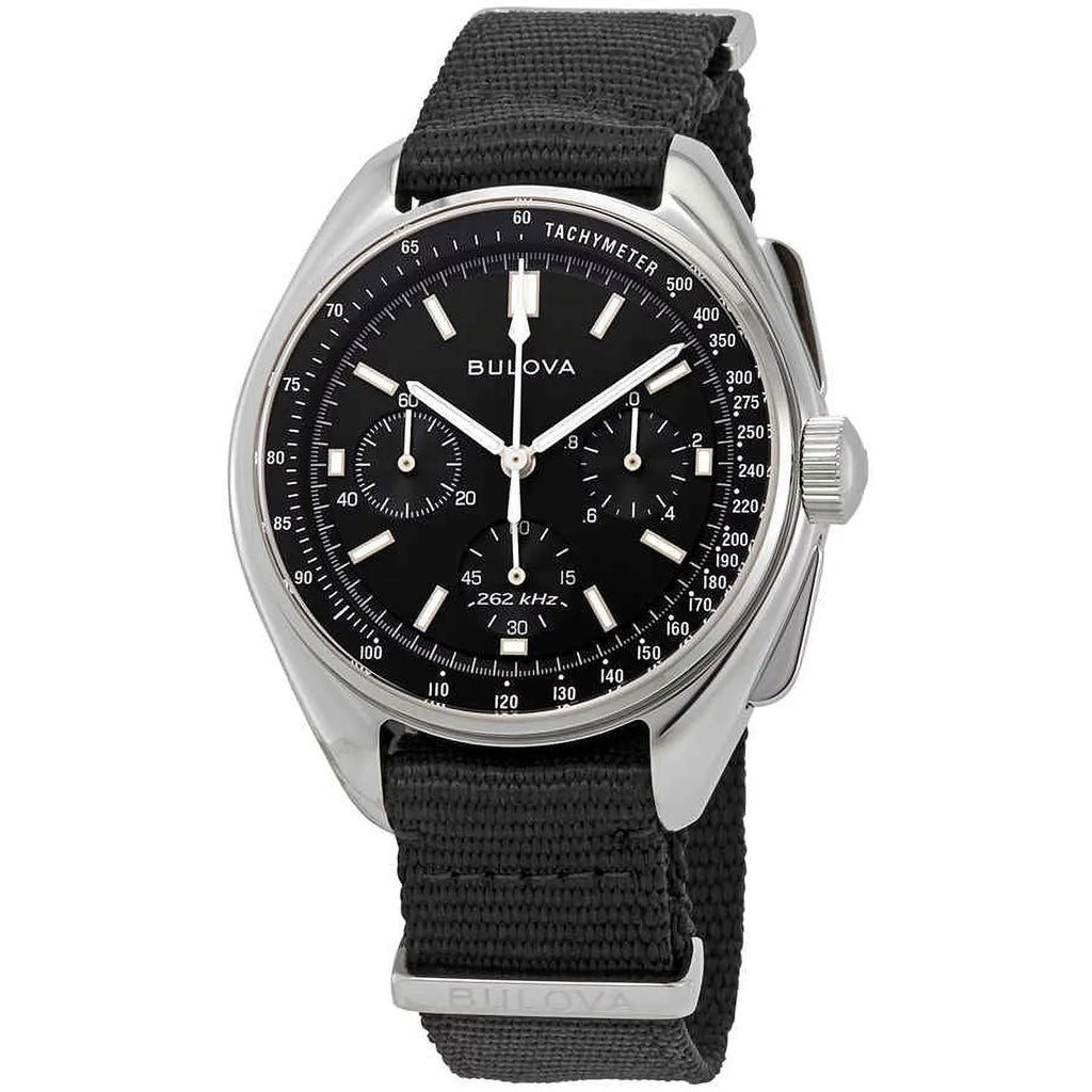 Bulova Pilot Edition Black Dial Lunar Chronograph Men's Watch 96A225 Special
