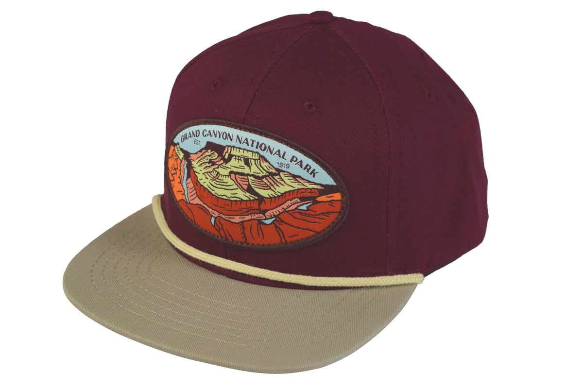 Snapback Canyon Park Provisions special edition Hat National Sendero Grand Wine/Khaki Cap