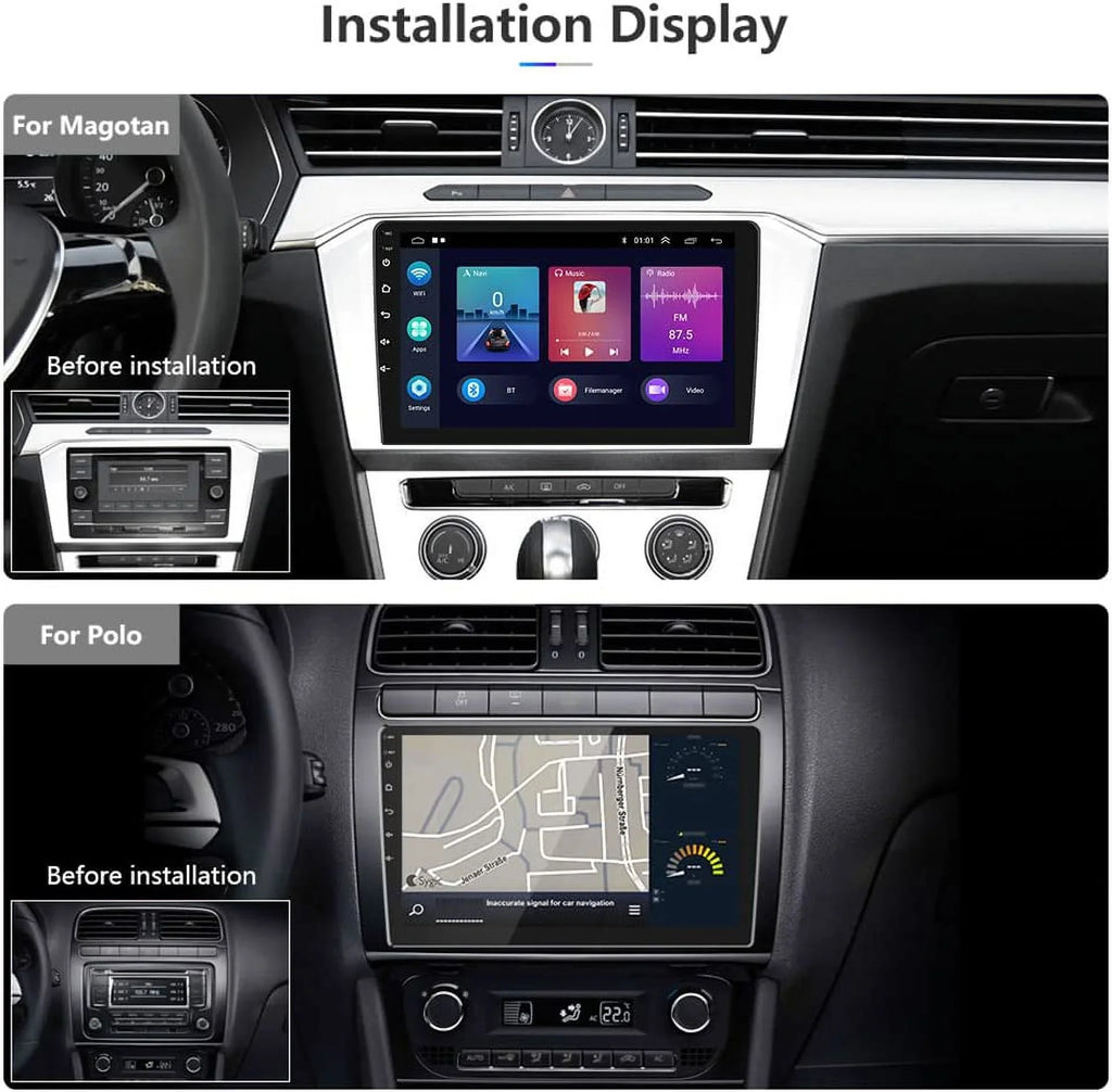 Support 13 Fastboot with WiFi Android Inch Android Connection Navigation Touch Carplay Radio Din Backup with Car special edition Wireless 1G+32G HiFi/BT/GPS 10.1 Camera Double Stereo Screen Auto, Car