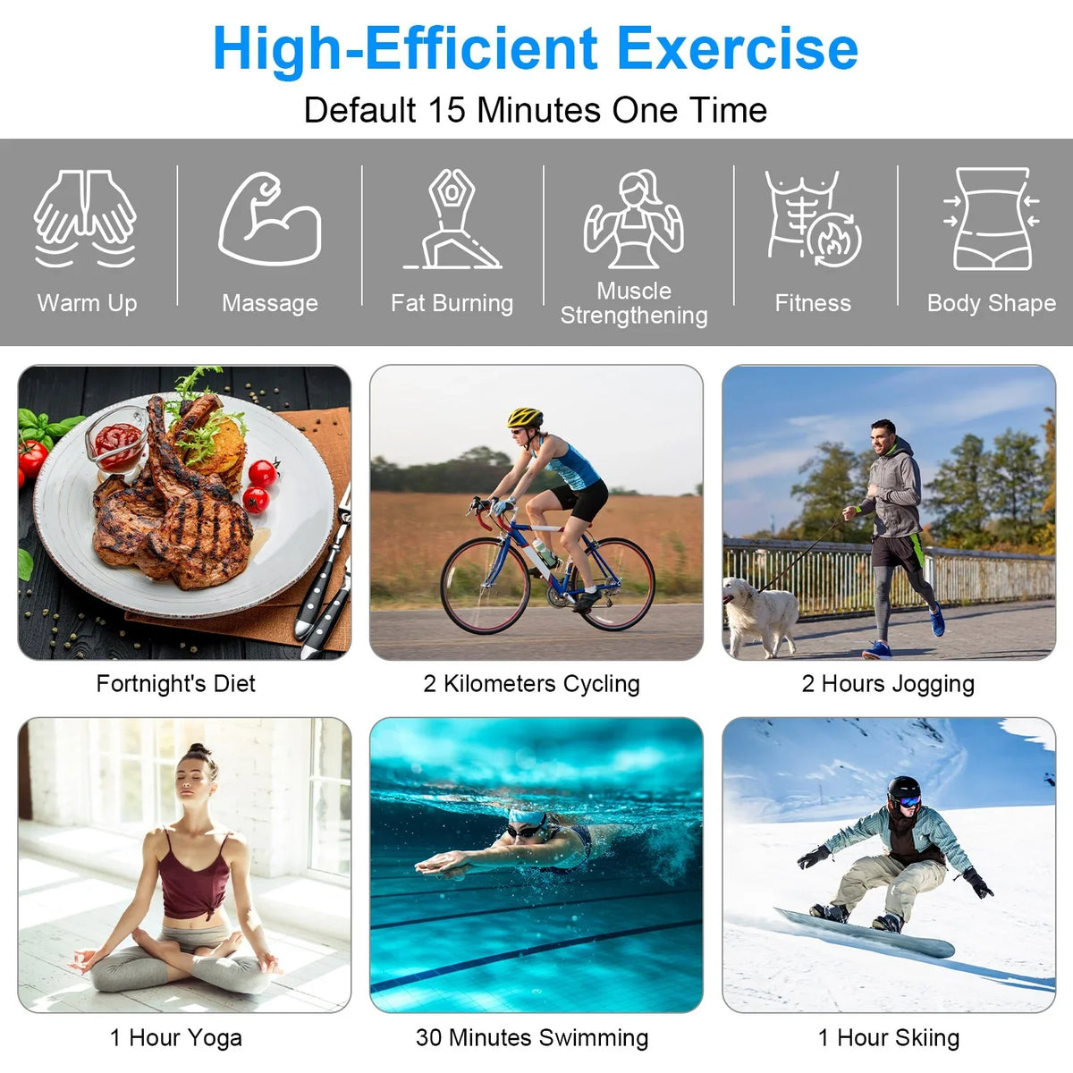 ABS Office Equipment Training Stimulator Intensity 18 trendy Levels with iMounTEK Fitness Muscle Home 6 Abdominal Modes