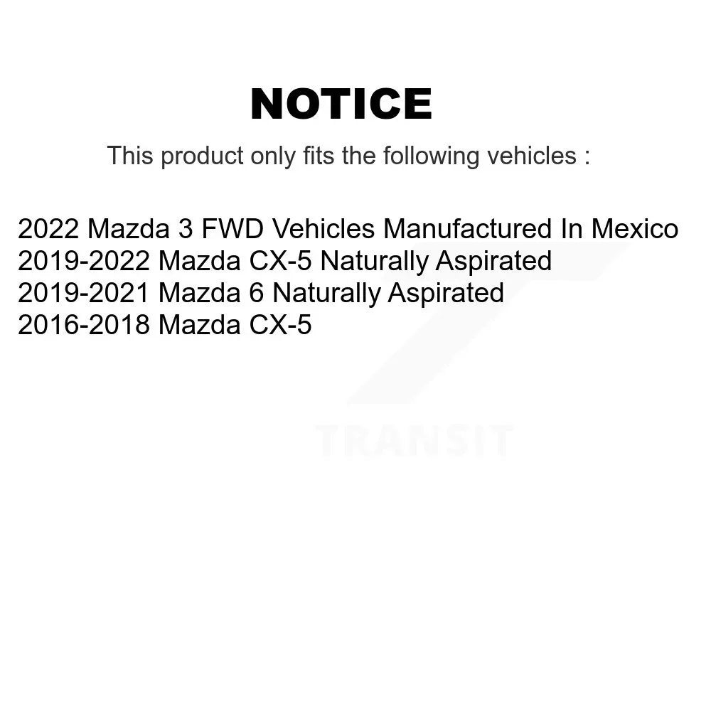 Coated Disc 3 6 CX-5 KG-100374 Brake classic Rotors For Pair Mazda Front