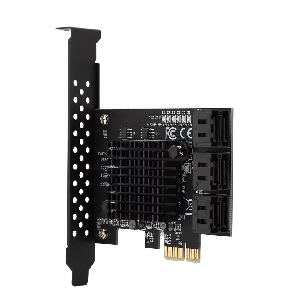 USB, 1.5G PCI 6-Port 3.0 Card Expansion Card Card HDD SATA Riser Jadeshay Compatible,3G