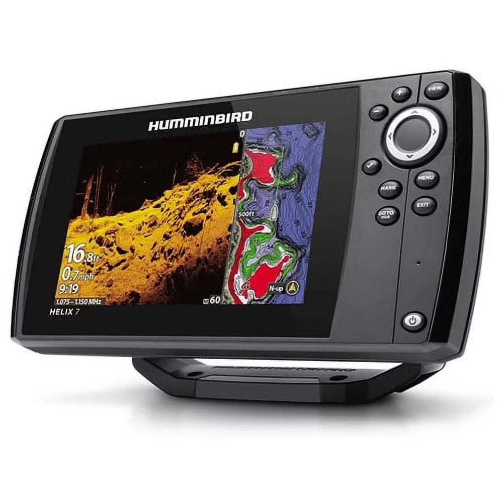 Display MEGA -411610-1 DI 7in Dual Fish HELIX Finder, Humminbird CHIRP 7 GPS G4 Color Spectrum,
