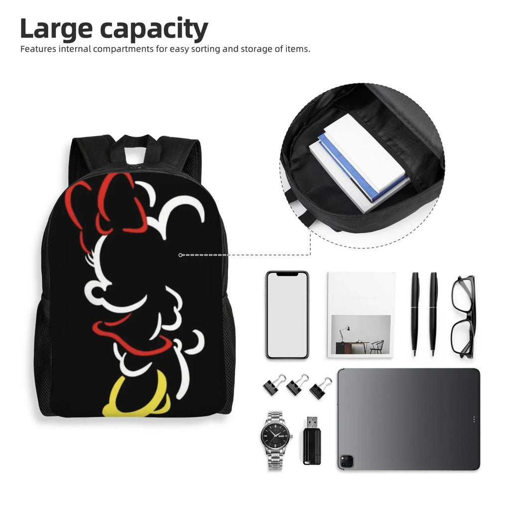 special edition Backpack Daypacks Cartoon Casual Backpacks Printed Multipurpose 3D Minnie Travel Anime Bags