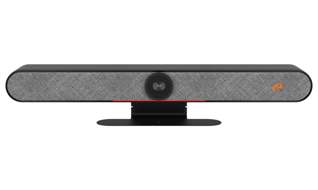 Tracking with HDMI/USB-C Intelligent Bar (Black) 4K Video UHD Microphones Auto high quality and Speakers/6-MEMS BZBGEAR 20W All-In-One