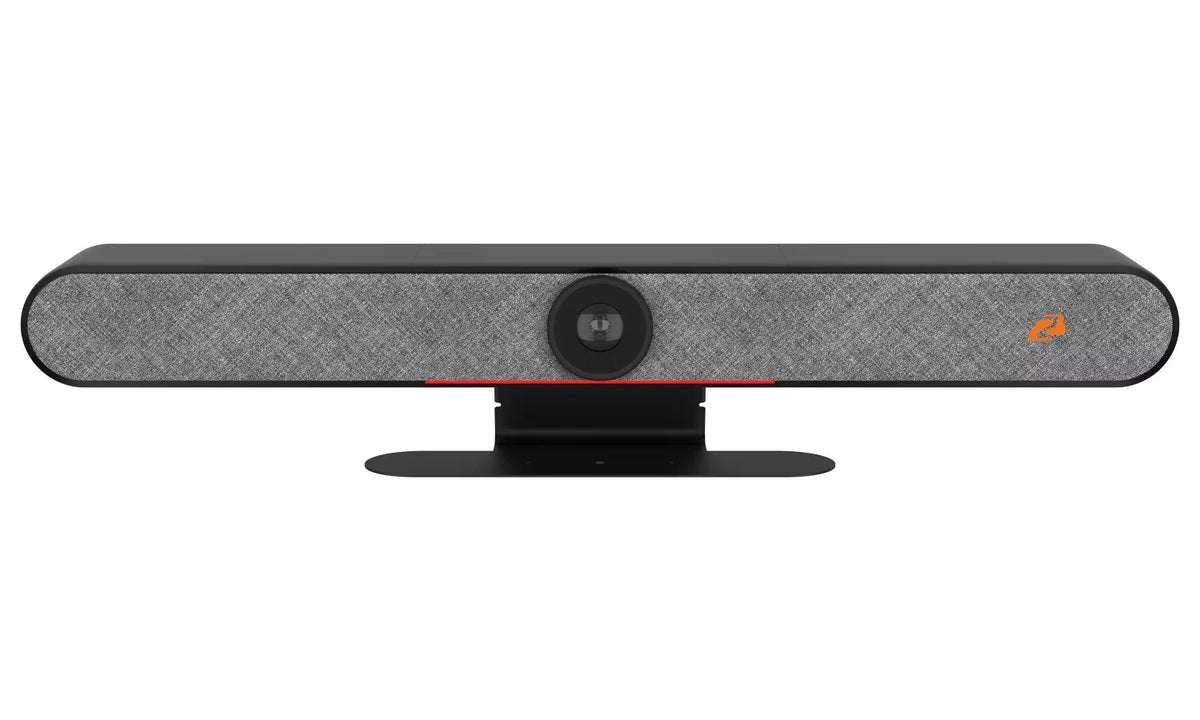 Tracking with HDMI/USB-C Intelligent Bar (Black) 4K Video UHD Microphones Auto high quality and Speakers/6-MEMS BZBGEAR 20W All-In-One