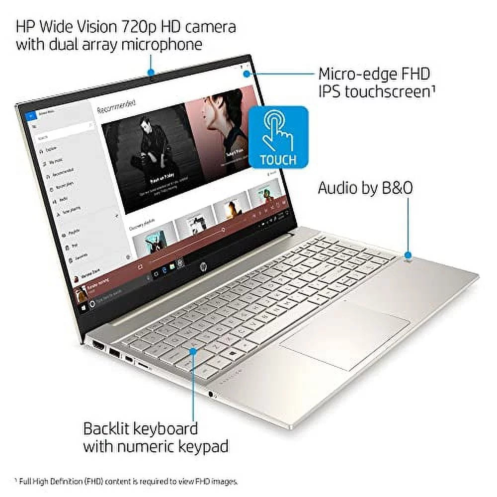 DDR4 HDMI Laptop Gen FHD high quality Home 32GB i5-1135G7 HP Backlit USB Graphics Intel 2022 Iris 4-Core Touchscreen Pavilion 15.6" Bluetooth w/ 11 WiFi-6 2TB NVMe Webcam Xe Windows SSD Keyboard 32GB 11th