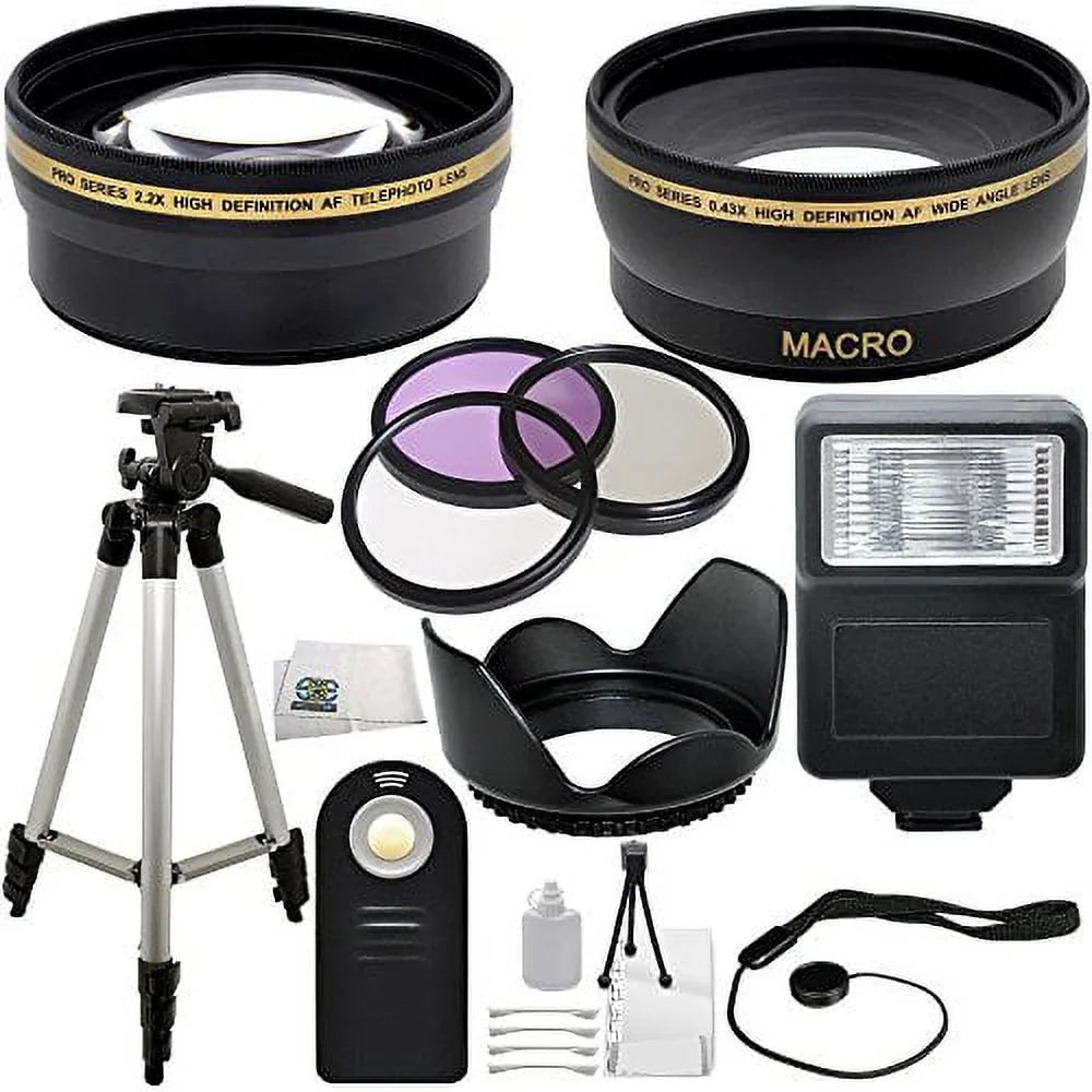 T6i, Kit For 60D, T2, Lenses SLR 7D, T1i, 75-300mm, Bundle 70D, 18-55mm, T6s, Ultimate Rebel II the Canon T5i, Digital 55-250mm, Cameras (Which Following Accessory SL1, - Mark Have 7D Canon T3i, T4i,