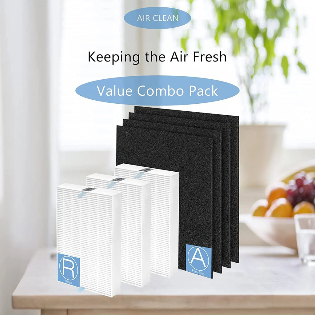 Pack HRF-R3 with 13 Air R, Replacement Honeywell Purifier Air Compatible Air HEPA Pack HRF-AP1,Home with Parts Filter 4 Accessories Pre-Filters Precut 3 HPA300 classic Purifier Purifier & Activated Carbon