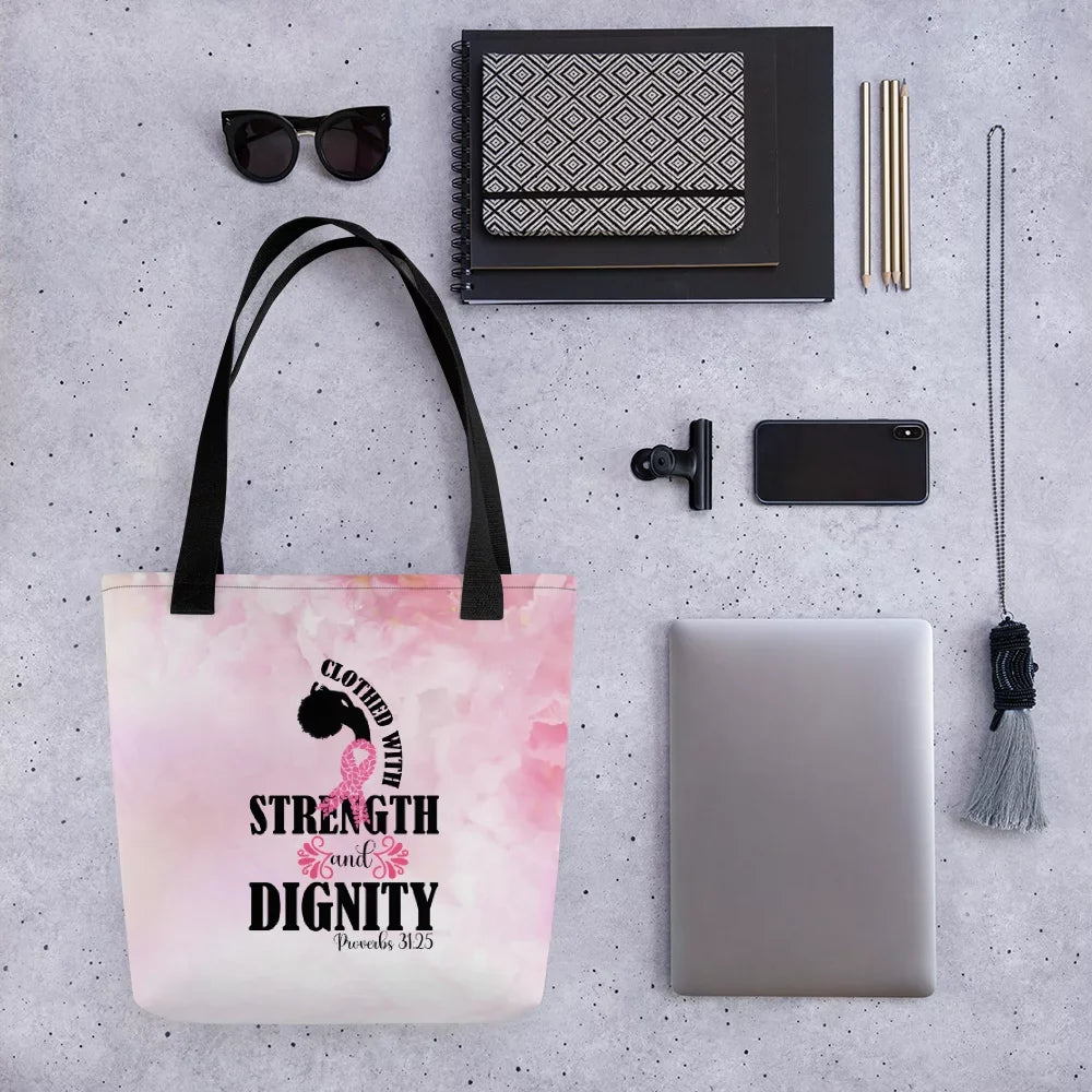 Tote Strength with Clothed Bag and Dignity