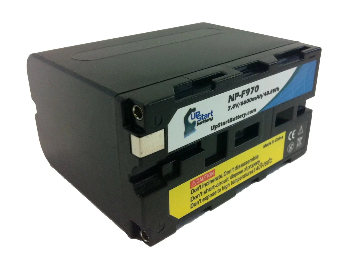 NP-F970 2x UpStart Digital Replacement Battery Capacity GV-D200 Capacity Pack - - Camera High (6600mAh, for Battery Battery Lithium-Ion) 7.4V, High