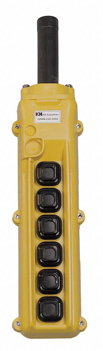 Station,6,Push Industries Button,NO,Yellow Kh Pendant CPH06-C2C-000A