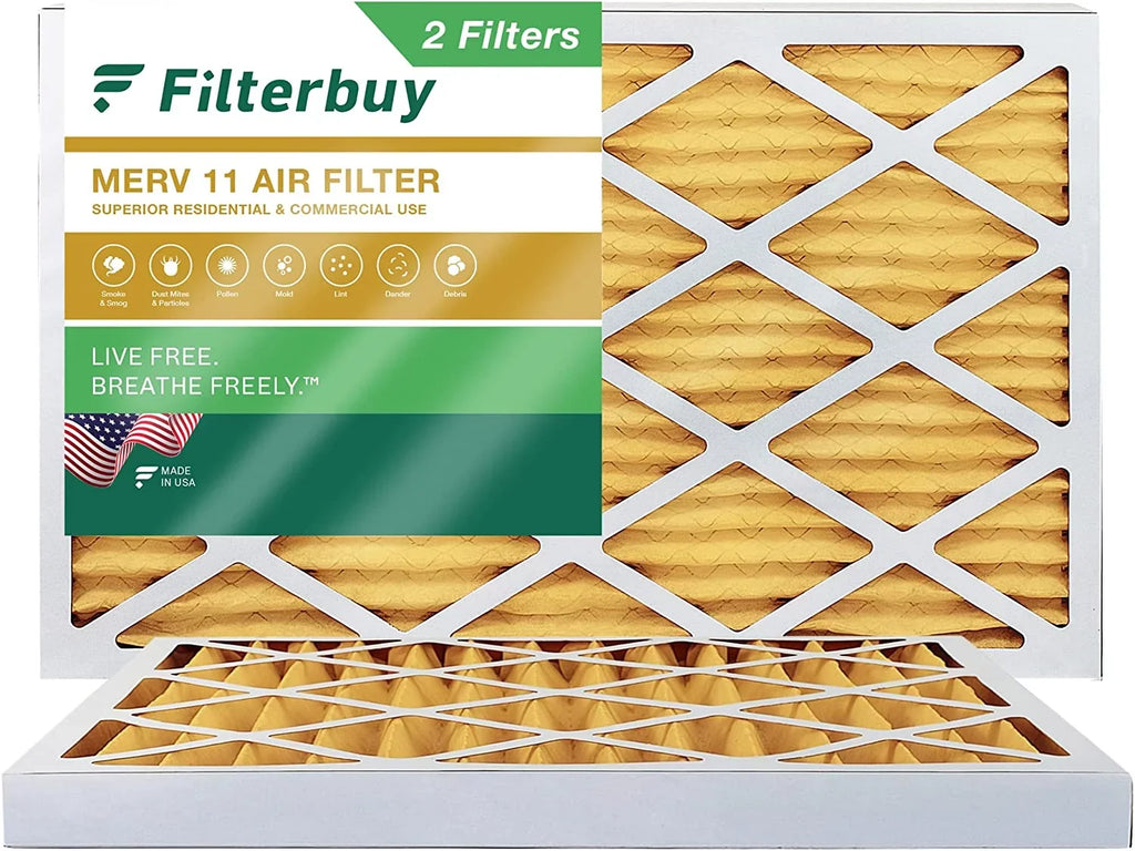 (2-Pack) Filters HVAC MERV 11 AC Pleated Filterbuy 12x36x2 Air Furnace