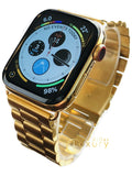 Custom 24K GPS+LTE high quality 44mm Gold SERIES iWatch (2019 Band Link Plated Gold 5 with Release)