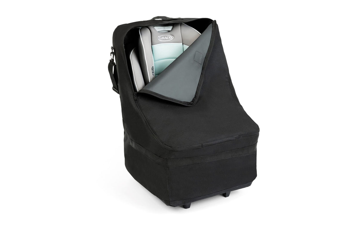 Black Wheelie Childress and Travel Car J.L. Carrier Seat with Wheels, Bag