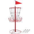 12-Chain Red Baske, Metal Golf Easyfashion Disc