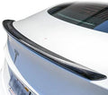 Tesla 2021 - Plastic Quality Real with - 3 Style 2017 - Cobra-Tek - ABS Gloss - Black Carbon Factory Rear A - Grade Spoiler Compatible Model Tape Fiber 3M Wing