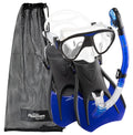 Speed Small/Medium/Size Snorkel Aqua Mask to Set Fin - Aquatics Sport Adult, Phantom 4.5 8.5