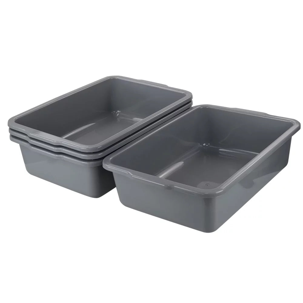 Utility Tubs, Large 32 4 Tote Commercial special edition Bus L Box Pack Bus Gray Teyyvn Box, Plastic