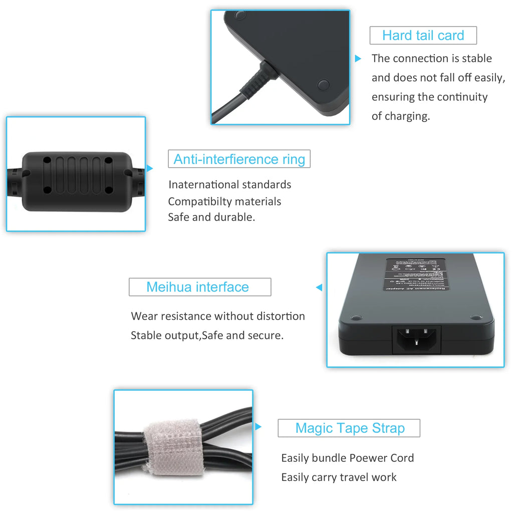 R5 Cord Alienware M17 R4 M4300 G3 7540 13 15 G5 M6400 Supply M17x Series 7710 x51,Precision Adapter G7 R1 180W for M6500 17 Charger R3 240W Power R2 Laptop M15 AC