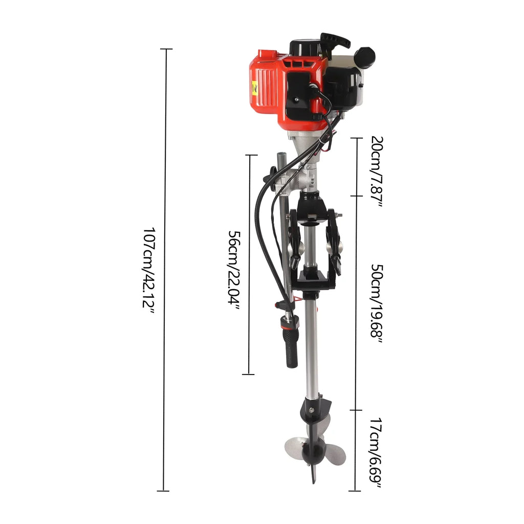 System Cooling Outboard Stroke Yachts Engine for Fishing YIYIBYUS Inflatable Air with Boat Boats Motor Marine special edition 2.3HP 2