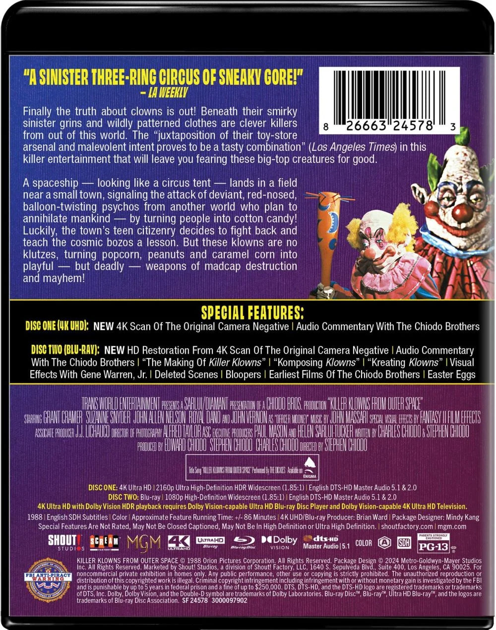 Anniversary Space (4K Outer From (35th Ultra Edition) HD) classic Killer Klowns