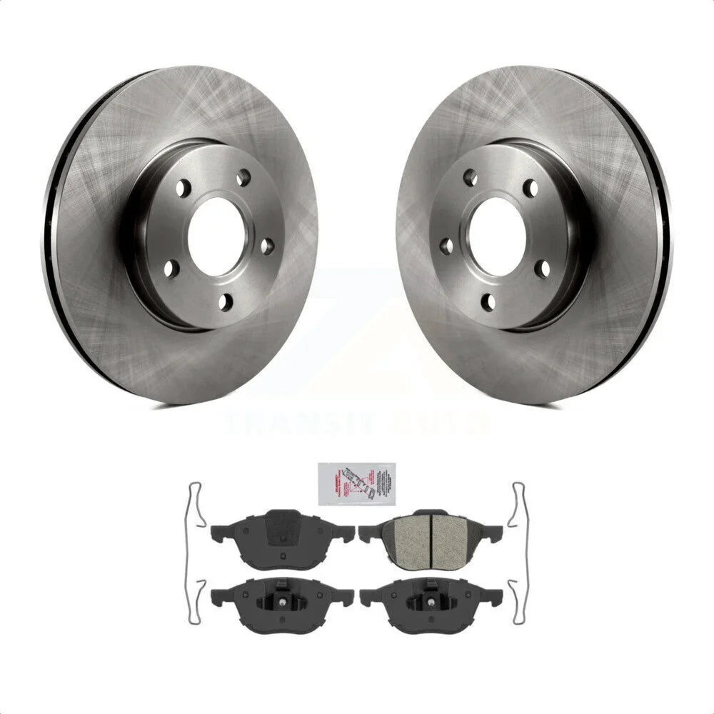 Transit Focus Kit C-Max And Ford K8A-103879 - Semi-Metallic For Pads Disc Rotors Front Brake Auto