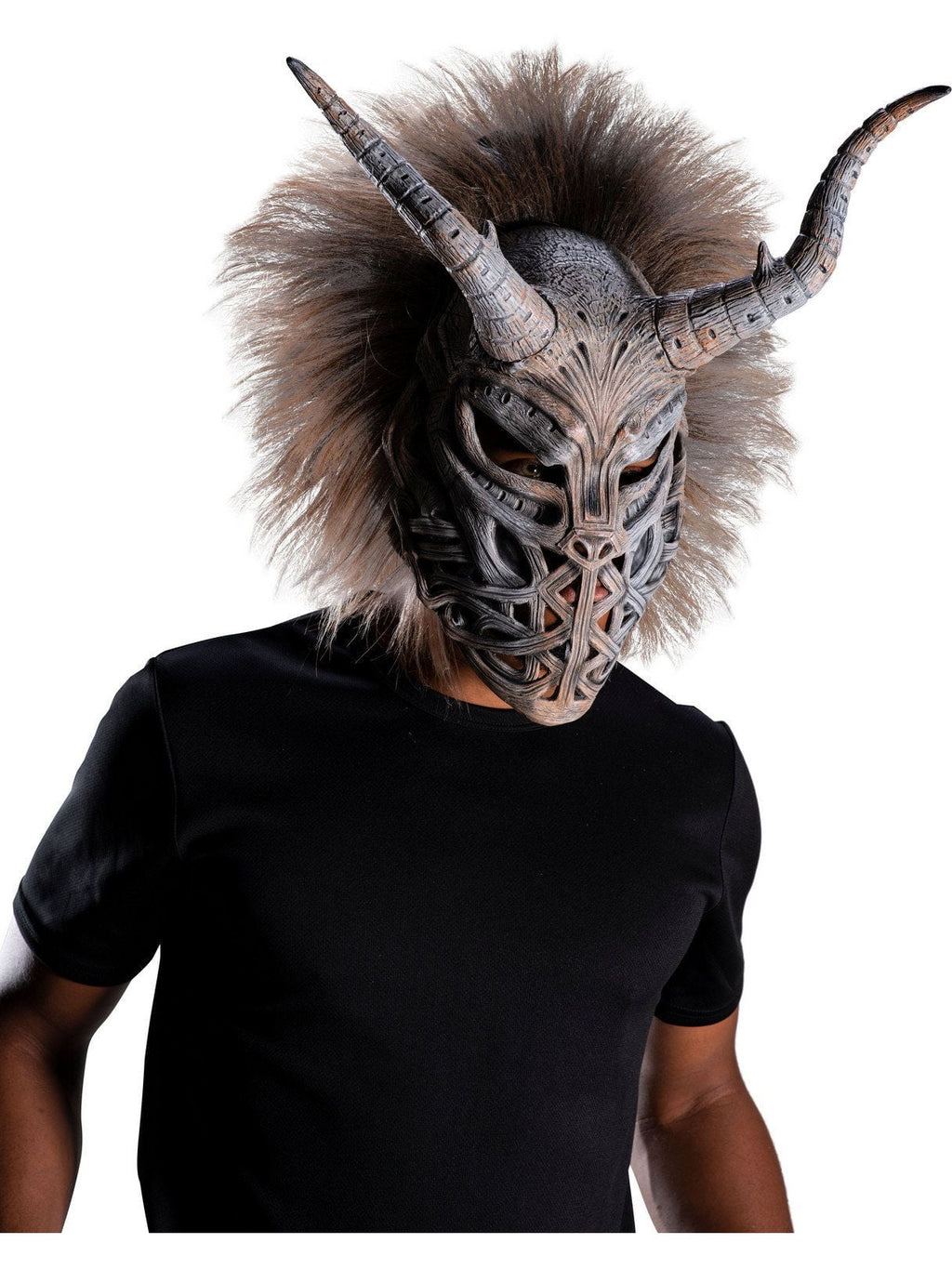 trendy Tribal Mask Black Latex All Costume Multi-color Killmonger Ocn Panther