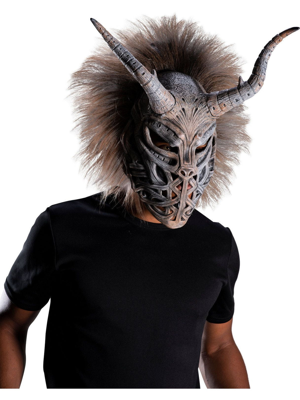 trendy Tribal Mask Black Latex All Costume Multi-color Killmonger Ocn Panther