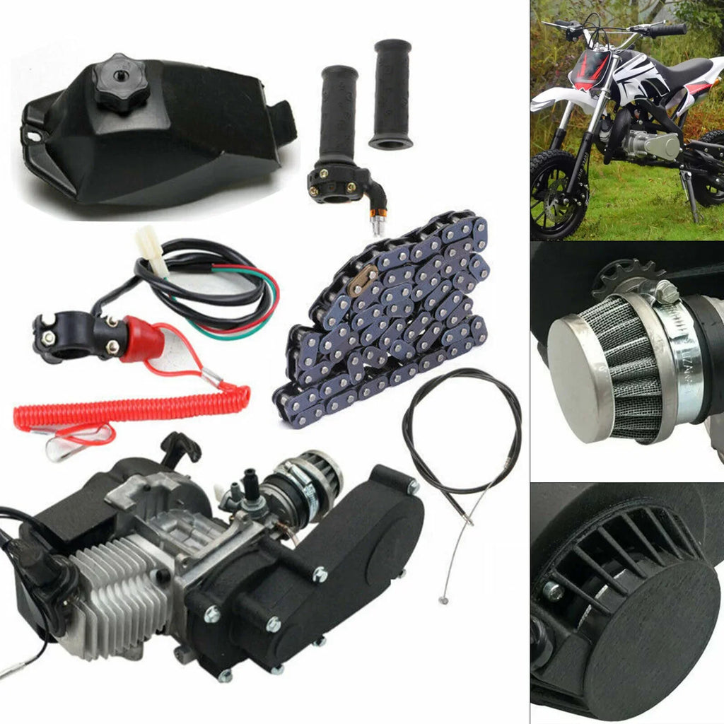 Vehicle Racing Mini Off-Road Air-Cooled Oukaning Engine Stroke Motor 2 Engine Pocket Bicycle Kit, Mini for 49cc new Atv
