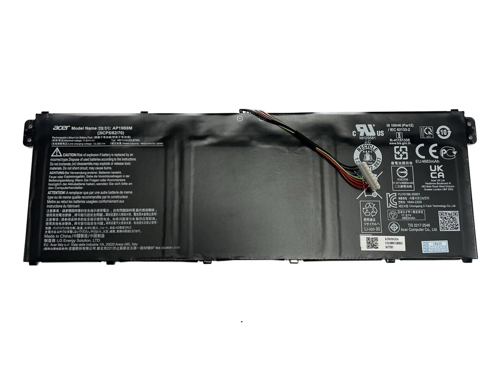 P6 AP19B8M SF314-59 Chromebook Battery Aspire AV15-52 Design 3 AP714-51GT 55.97Wh Genuine CP513-1H for Swift CP514-1H special edition 514 Book TMP414-51 513 TravelMate TMP416-51 Porsche P4 Acer Vero RS TMP614-52 Spin