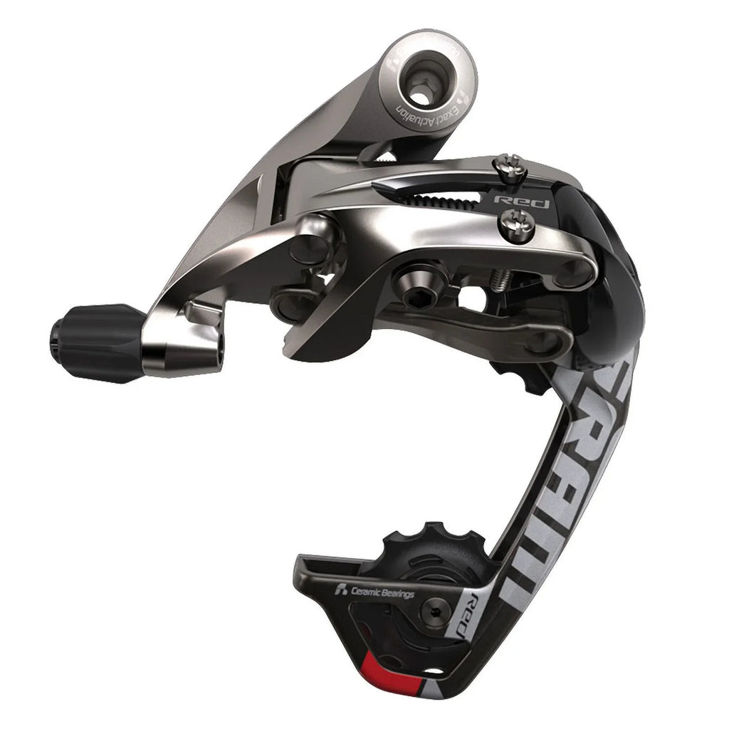 10 Rear SRAM - Medium Speed, Derailleur Cage, WiFli Red Black/Silver
