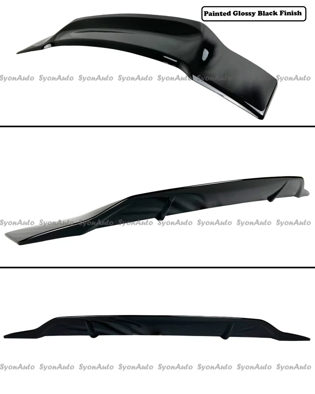 CIVIC HIGHKICK WING BLACK GLOSSY 2006-2011 TRUNK SPOILER SEDAN HONDA RS FITS STYLE
