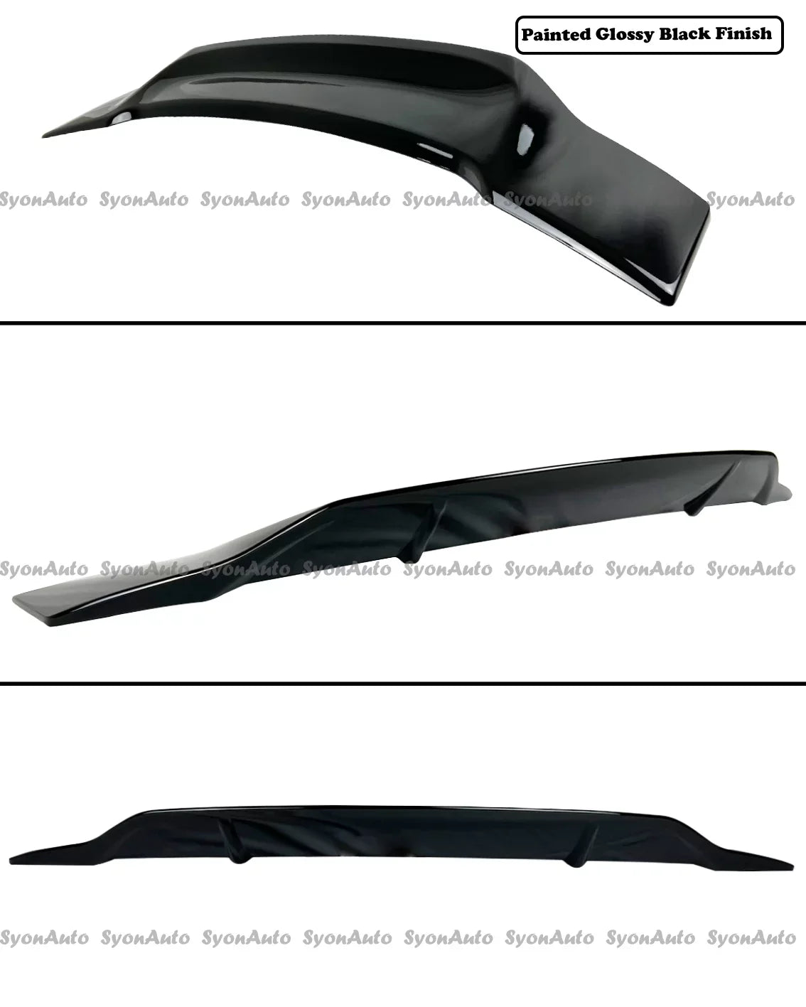 CIVIC HIGHKICK WING BLACK GLOSSY 2006-2011 TRUNK SPOILER SEDAN HONDA RS FITS STYLE