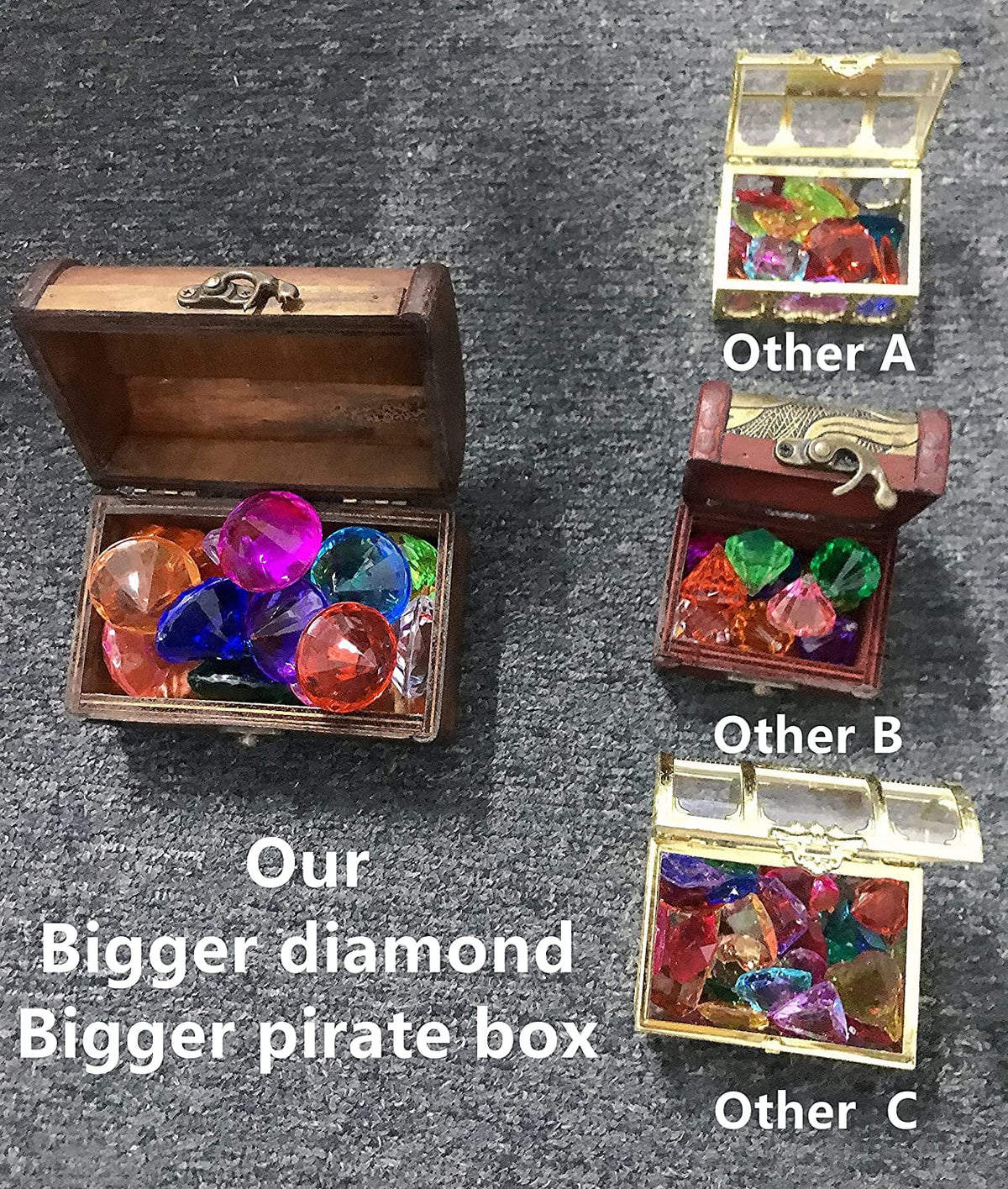 Dive Big Diving Swimming Toy Throw Underwater Gift Training Set PUBGAMER Chest 15 Toy Diamond Diving Set Colorful Pirate Gem special edition Gem Treasure Pool Big Box with Toy
